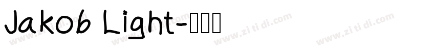 Jakob Light字体转换
